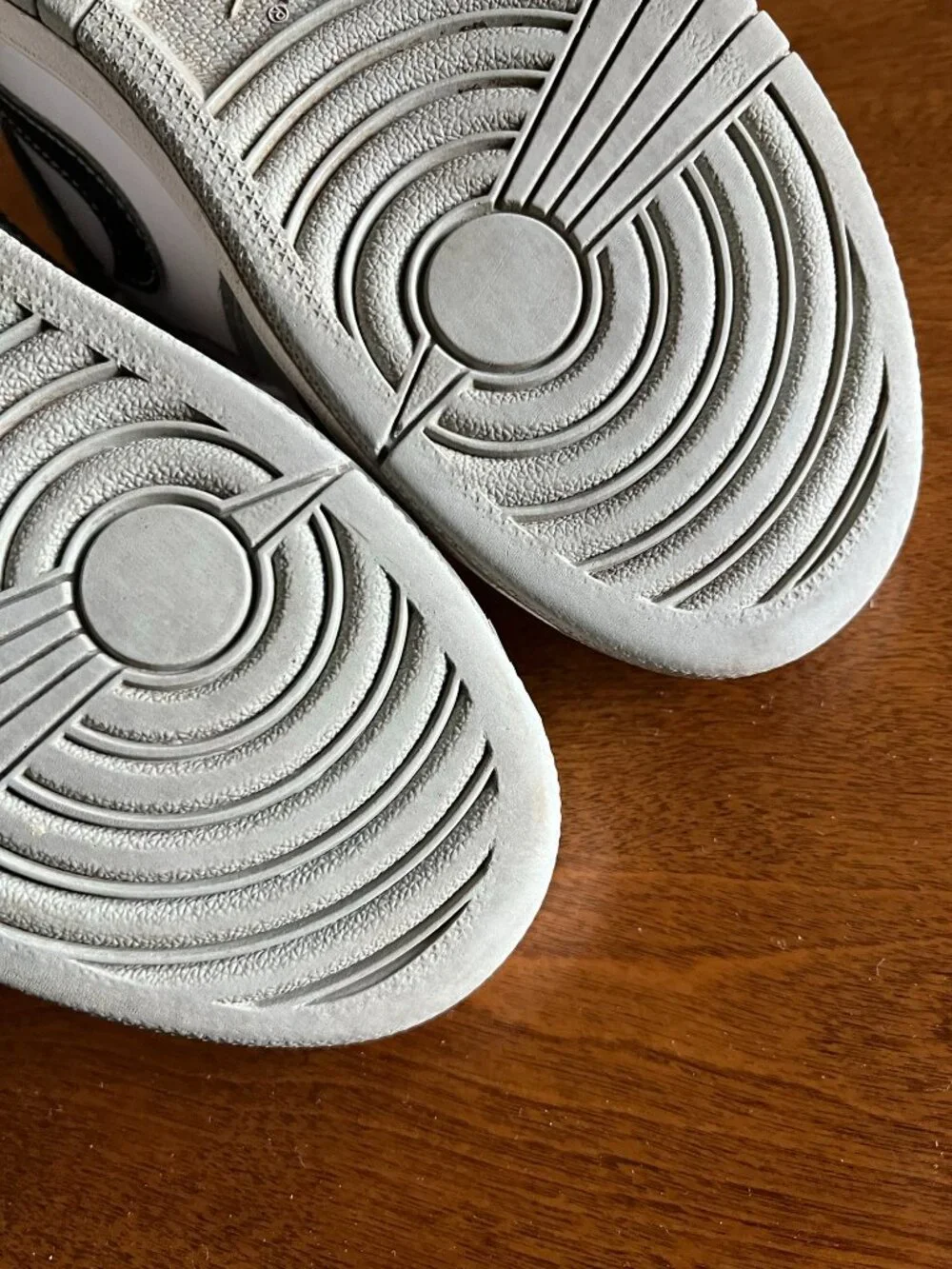 Nike Jordan 1 Mid gray and white sneakers 2Y